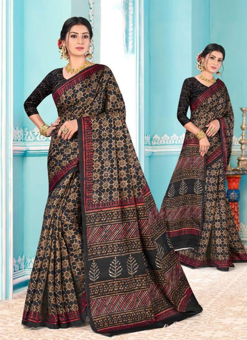 ALVEERA KHUSHBOO Designer Fancy Casual Wear Digital Print Tussar Satin Saree Collection